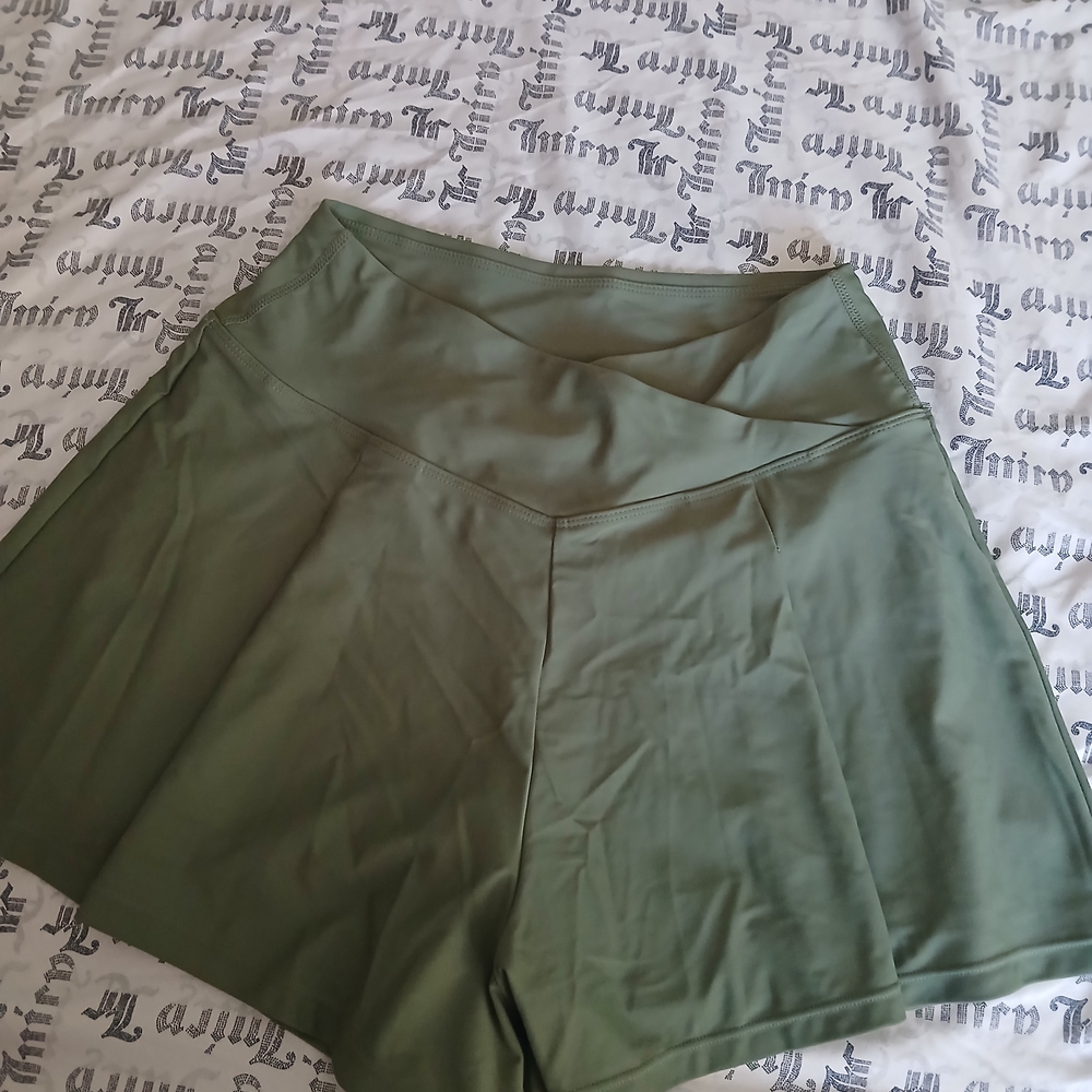 Olive Green Women's Shorts